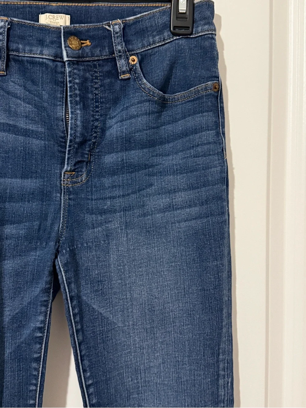 J.Crew Womens High‎ Rise Skinny Jeans Medium Wash Stretch Denim Size 28